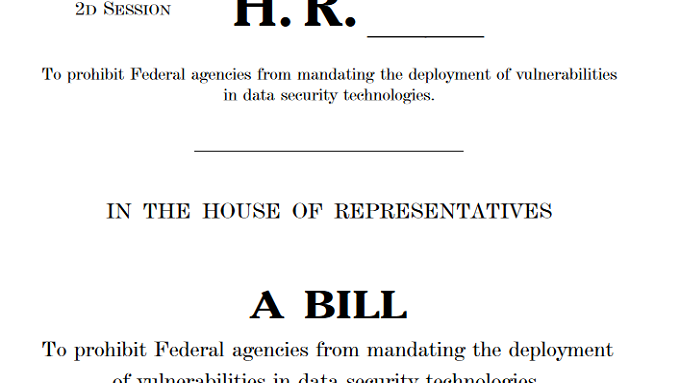 Secure Data Act would protect device manufacturers from having to create a back door