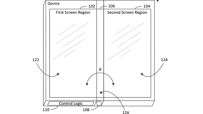 Patent application hints that Microsoft's folding phone could have three screens