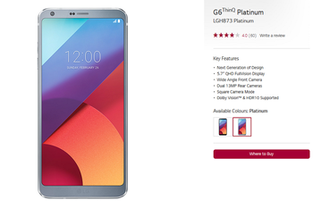 LG's 2017 flagship is now known in Canada as the LG G6 ThinQ