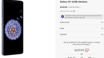 Deal: The Galaxy S9 and S9+ are $200 off at Samsung Store (Verizon models)