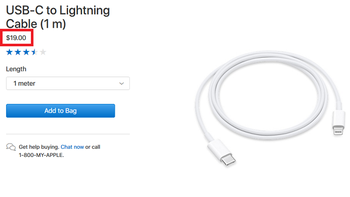 USB-C to Lightning cable price cut to $19 hints at a change inside the 2018 Apple iPhone box