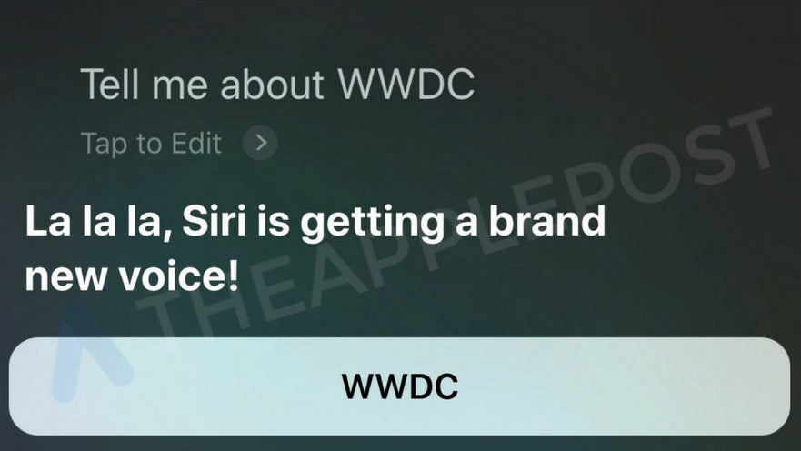 Siri hints that it could score a brand new voice at Apple WWDC '18