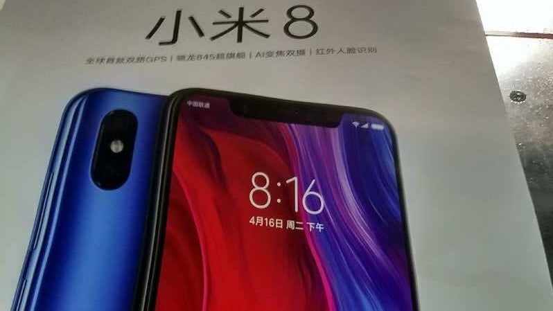 Xiaomi Mi 8 with display notch & dual camera setup appears in retail packaging