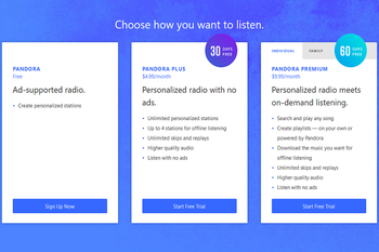 Pandora adds a premium family plan priced at $14.99 per month for up to six family members