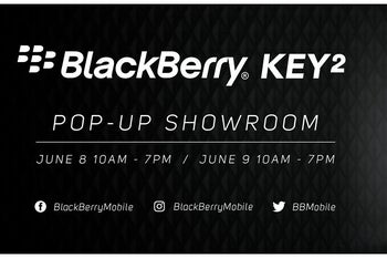 BlackBerry KEY2 pop-up showroom to be hosted on June 8-9