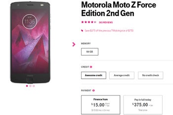 Deal: Motorola Moto Z2 Force Edition drops to just $375 (50% off) at T-Mobile