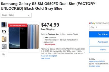 Deal: Unlocked dual-SIM Samsung Galaxy S8 on sale for just $475 in the US