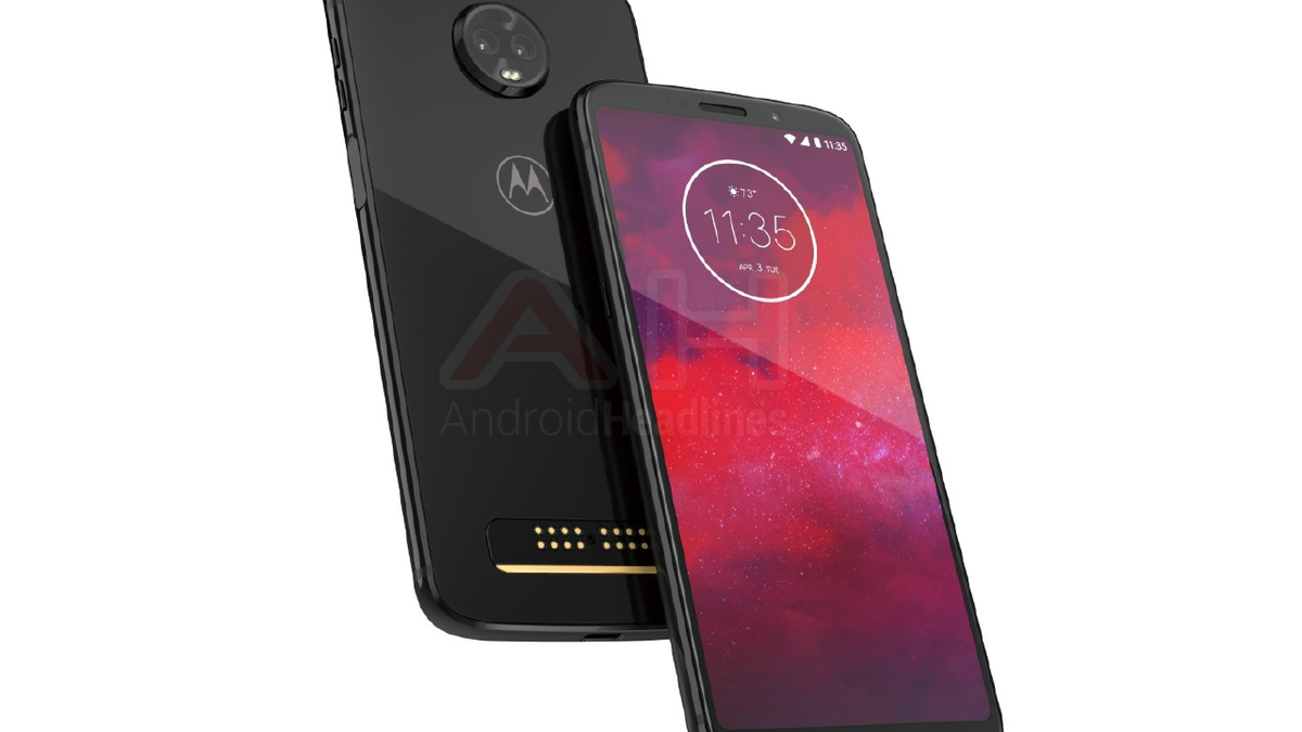 Flagship Moto Z3 appears in official render, looks identical to Moto Z3 Play