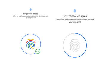 Google believes in the power of color as it tries to convince you to use a fingerprint scanner