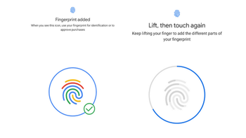Google believes in the power of color as it tries to convince you to use a fingerprint scanner