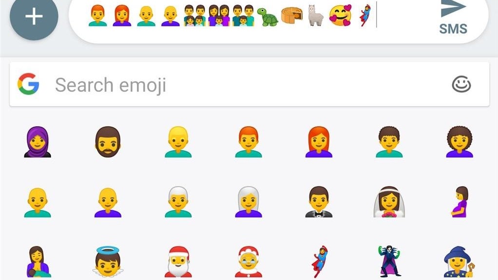 Latest Android P Beta introduces support for redhead and gender-neutral emojis