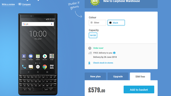 Carphone Warehouse, Selfridges start taking pre-orders for the BlackBerry KEY2