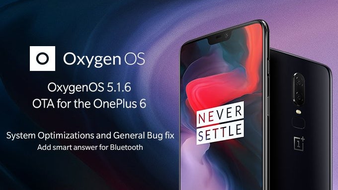 OnePlus 6 update adds portrait mode, battery percentage in status bar, more