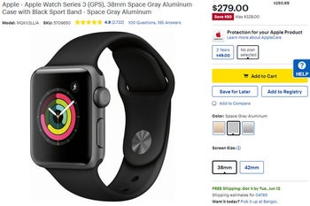 apple watch series 3 gps best buy