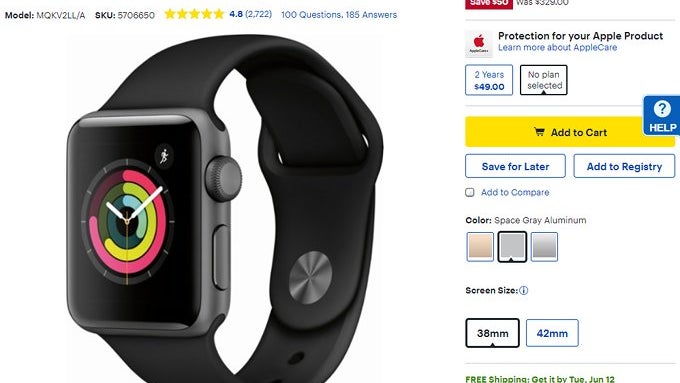Deal: Apple's newest smartwatch is $50 off at Best Buy