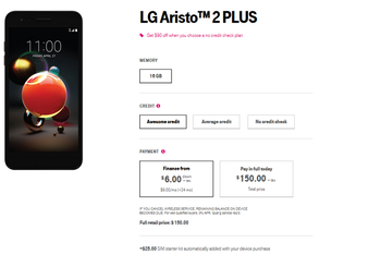 For $150, T-Mobile's LG Aristo 2 Plus supports 600MHz band; phone is now available