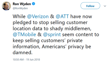 Verizon and AT&T will no longer sell customer location data to third party data brokers