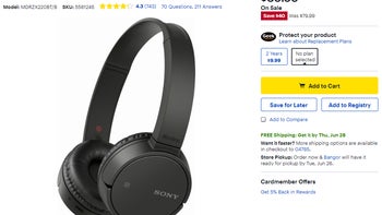 Deal: Sony's highly-rated wireless headphones are half off at Best Buy (today only)