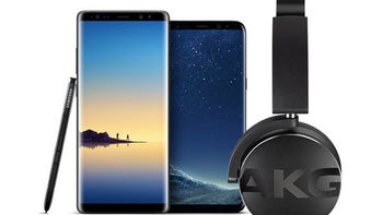 All Samsung Galaxy Note 8, Galaxy S9 and S8 models come with free AKG wireless headphones
