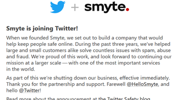 Twitter acquires tech firm Smyte to help it smite bullies, spammers and abusers
