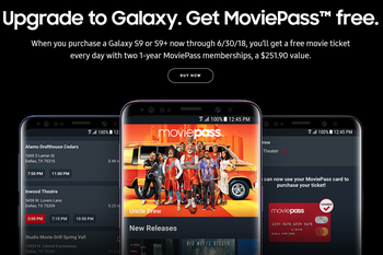 Deal: buy a Galaxy S9 or S9+, and go to the movies two years for free