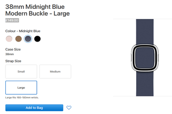 Apple pulled the Modern Buckle watch band from its U.S. online store and no one noticed until now