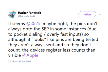 Apple says researcher is wrong and the iPhone is not vulnerable to his brute force attack