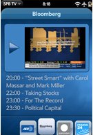 SPB TV now available for the iPhone and WebOS handsets