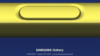 Samsung confirms Galaxy Note 9 Unpacked event will take place August 9