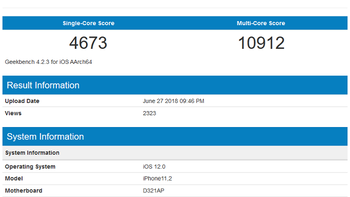 At least one 2018 Apple iPhone model will carry 4GB of RAM says benchmark test