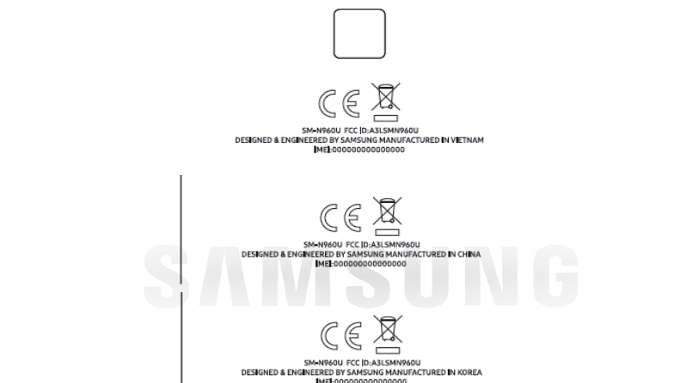 Unlocked Samsung Galaxy Note 9 for the U.S. visits the FCC