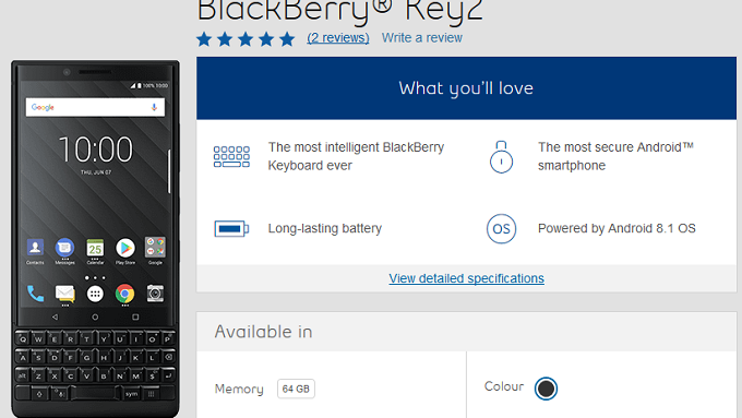 BlackBerry KEY2 launches in Canada one week ahead of its U.S. release