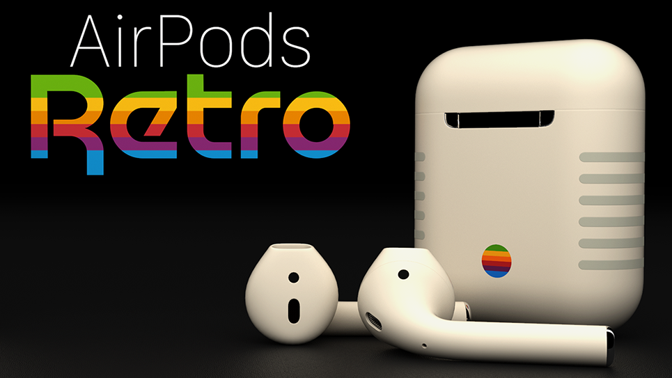 Ved Suradam excentrisk New Macintosh style custom paint for AirPods - PhoneArena