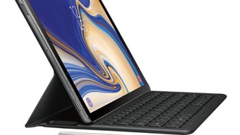 New Samsung Galaxy Tab S4 image leaks out, S Pen and optional keyboard visible