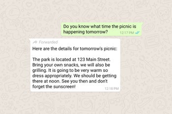 WhatsApp confirms it will begin labeling all forwarded messages