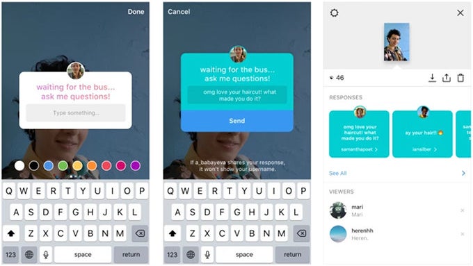 Instagram updated with the option to ask questions in Stories