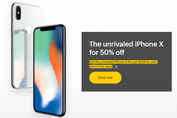 Sprint rehashing the half-price iPhone X deal, use it for just $20 a month