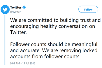 Katy Perry loses 2.8 million followers after Twitter stops including suspicious accounts in the total