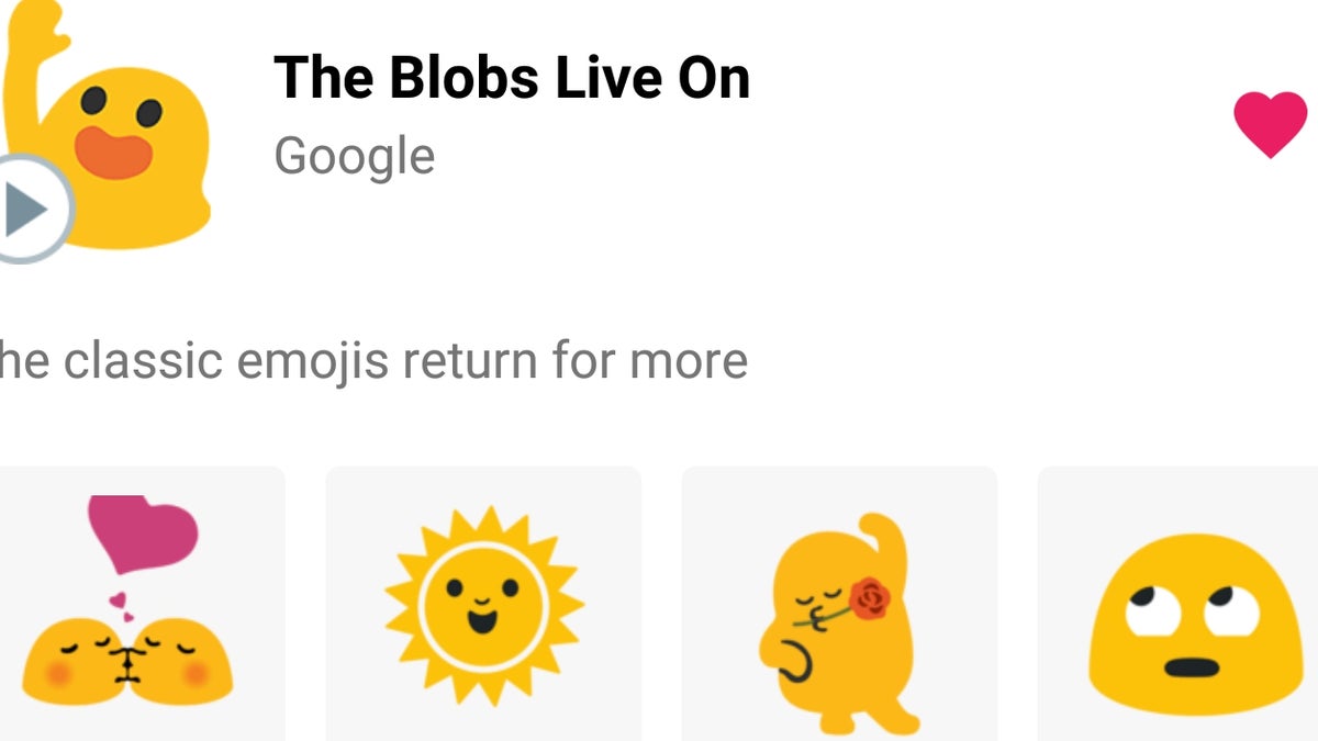 Google's Blob Emoji Are Back For A New Gboard Sticker Pack - PhoneArena