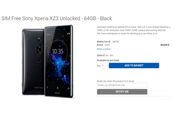 Sony Xperia XZ3 specs and price leak out — as expensive as we expected