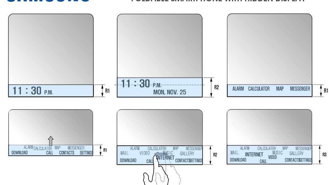 Here's how the 'hidden display' on the foldable Galaxy X may function