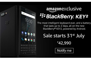BlackBerry KEY2 to launch in India on July 31st as an Amazon exclusive