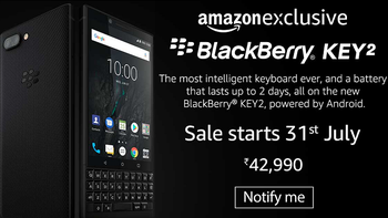 BlackBerry KEY2 to launch in India on July 31st as an Amazon exclusive