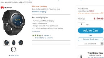 Deal: Huawei Watch 2 Sport and Watch 2 Classic get $80 discount at B&H