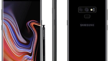 Note 9 in black full frontal