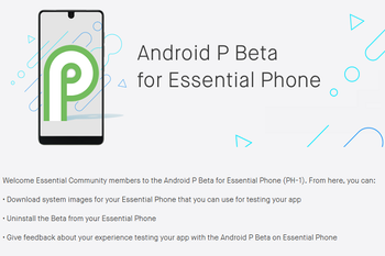 Essential Phone owners receive the latest Android P Beta build