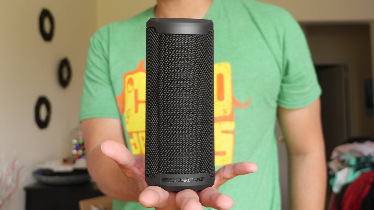 Scosche BoomBottle MM is a water-resistant speaker with built-in MagicMount and bottle opener