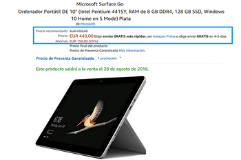 Amazon is now accepting pre-orders for the Microsoft Surface Go