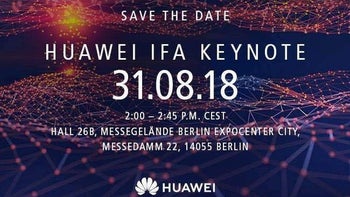 Huawei sets IFA keynote for August 31, most likely to unveil the Kirin 980 SoC