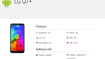 T-Mobile to offer the LG Q7+; device carries 5.5-inch Full Vision screen